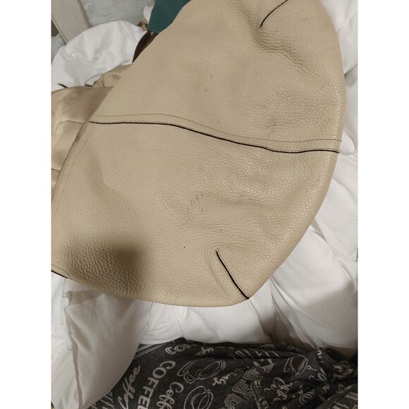 Coach Soho Cream Oversized Hobo Bag Pebbled Leather Shoulderbag  #11839 Y2K - Picture 7 of 7